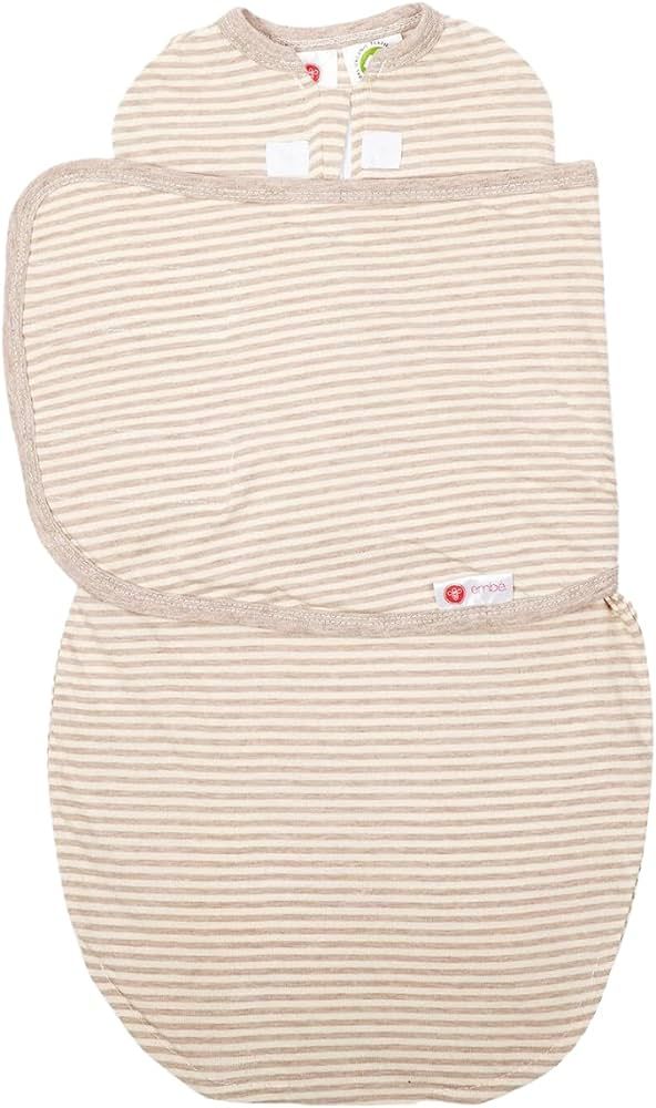 embé 2-Way Starter Baby Swaddle, 6-14 lbs, Newborn Swaddle Sack 0-3 Months, Zip & Velcro Swaddle... | Amazon (US)
