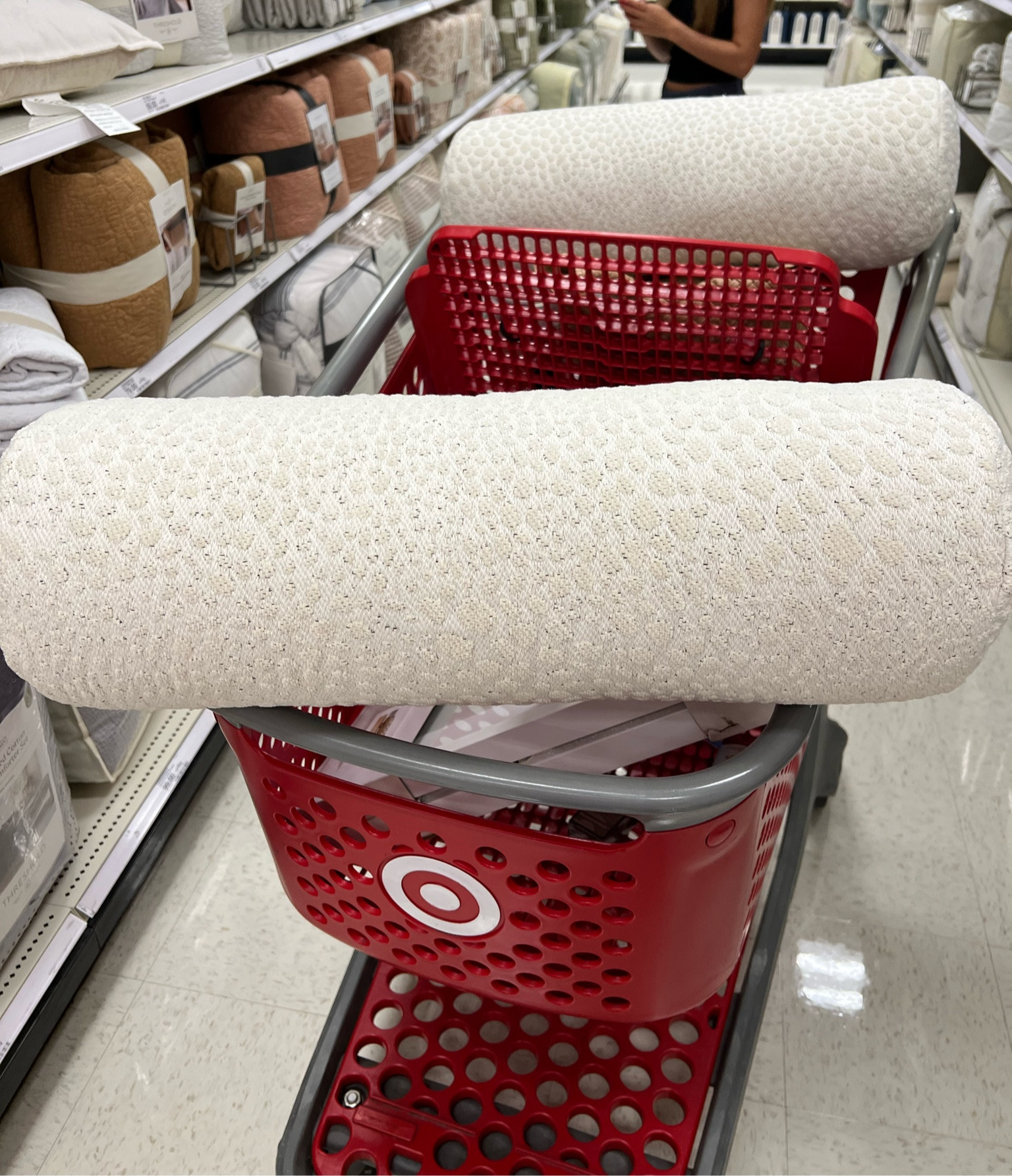 Decorative pillow, round pillow, neutral bedding, home decor, living room decor, neutral home finds, Target 

#LTKHome #LTKSaleAlert