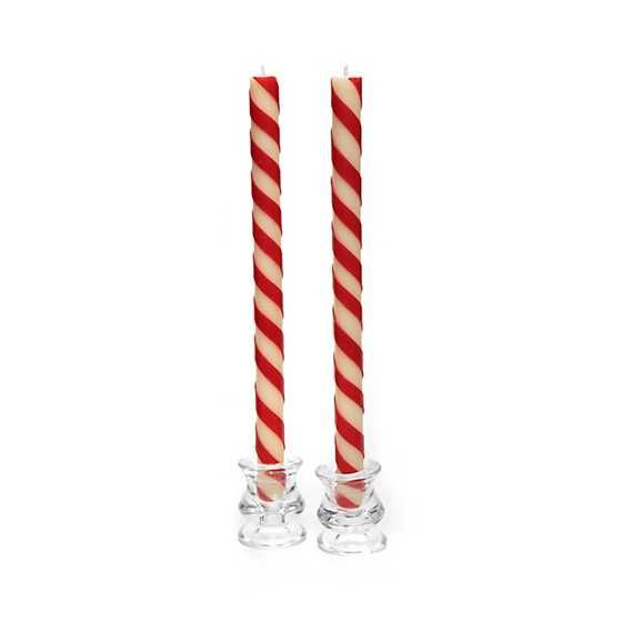 Candy Cane Dinner Candles - Set of 2 | MacKenzie-Childs