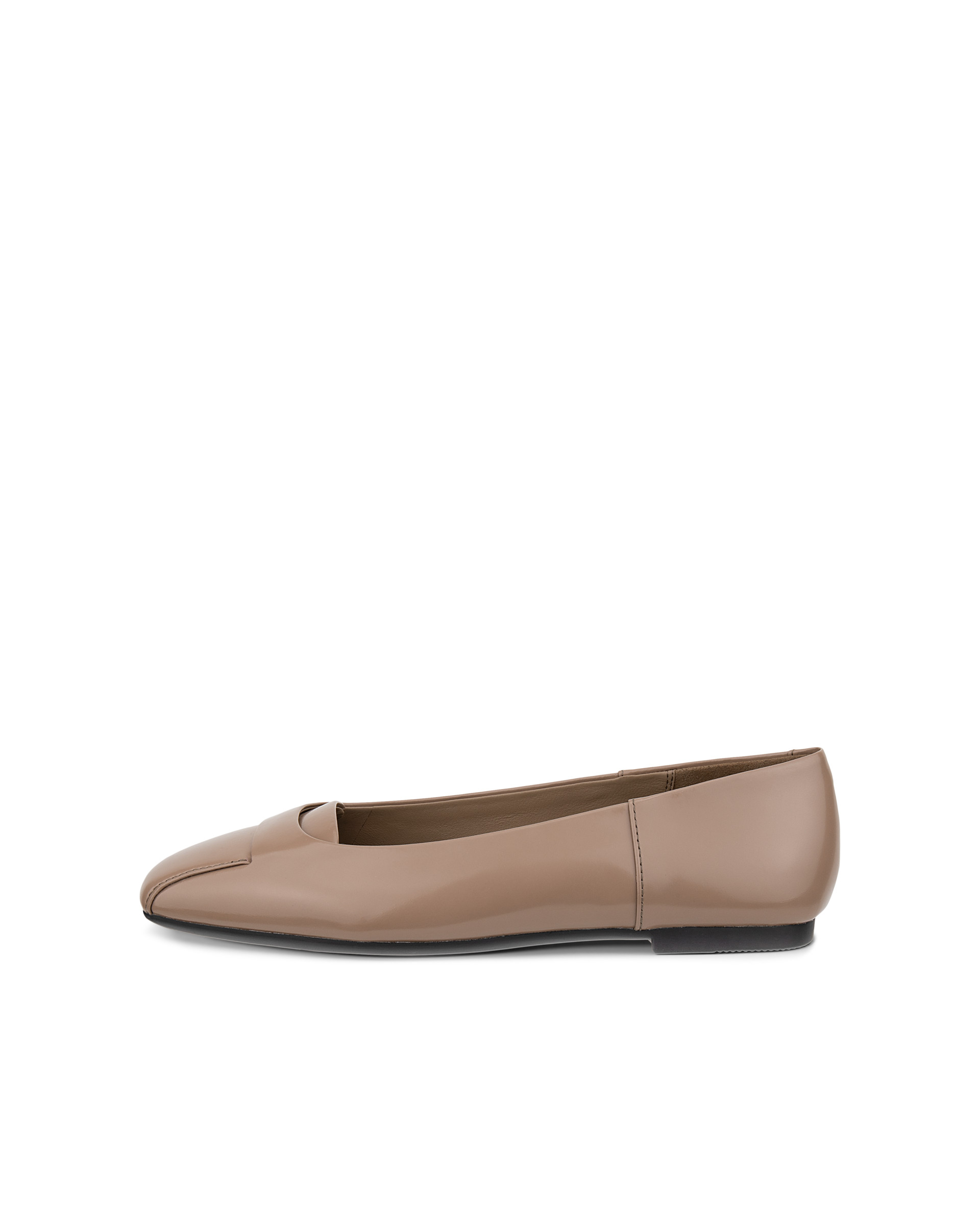 Women's ECCO® Margot Leather Ballerina Flat | Brown | ECCO (US)