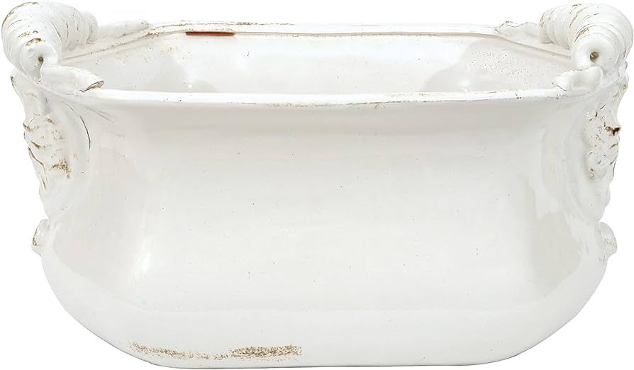 White Terracotta Cache Pot | Amazon (US)