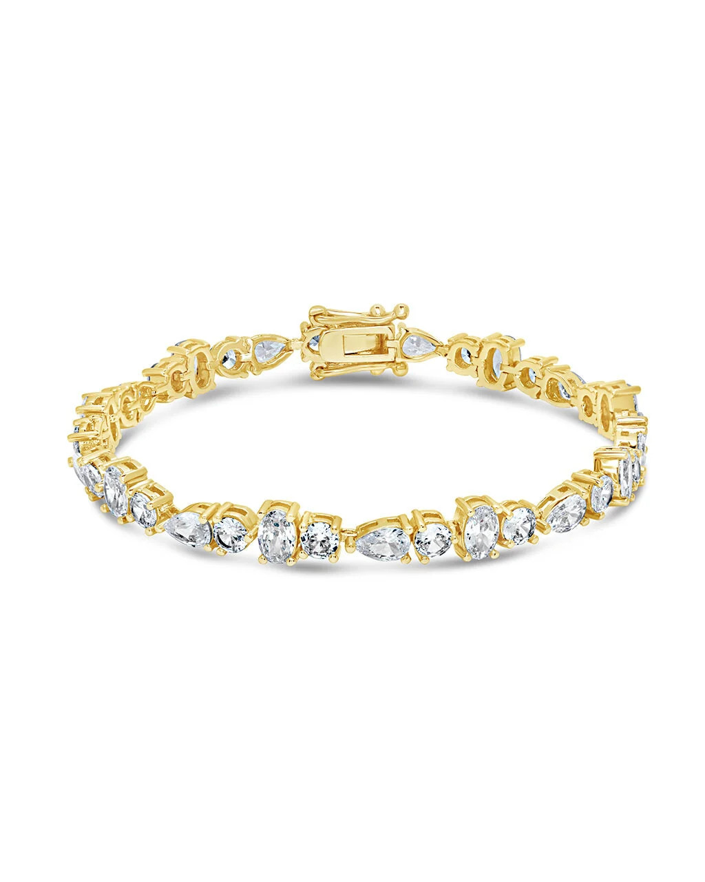 Billie Mixed Cut CZ Tennis Bracelet | Sterling Forever