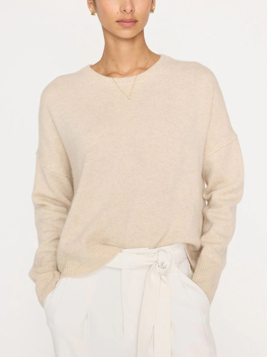 Women's Everyday Cashmere Bright Crew in Anis | Brochu Walker | Brochu Walker