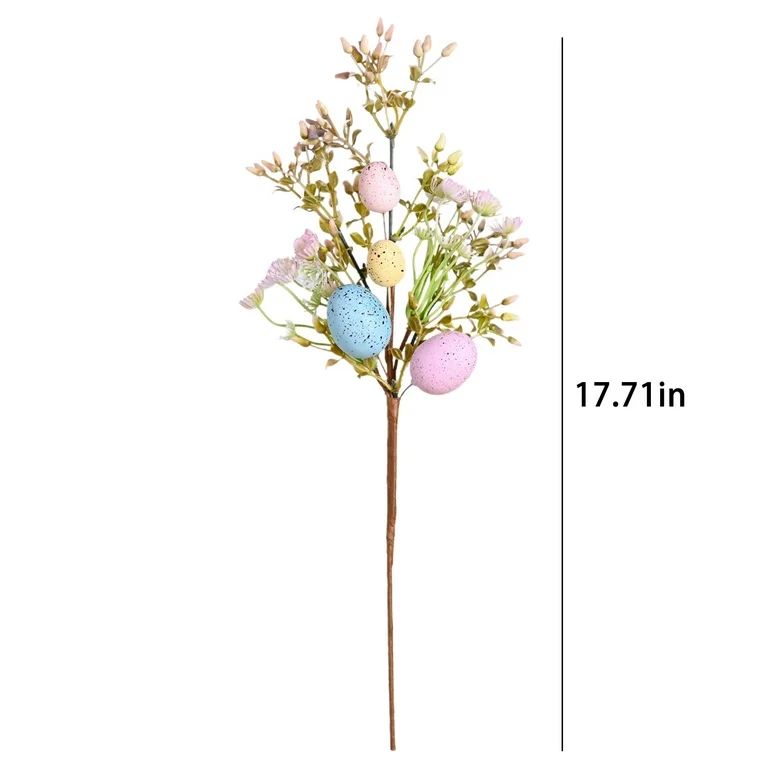 SDJMa 1 Pc Easter Picks, Artificial Colorful Easter Egg Berry Stems Flowers for Vase Spring Easte... | Walmart (US)