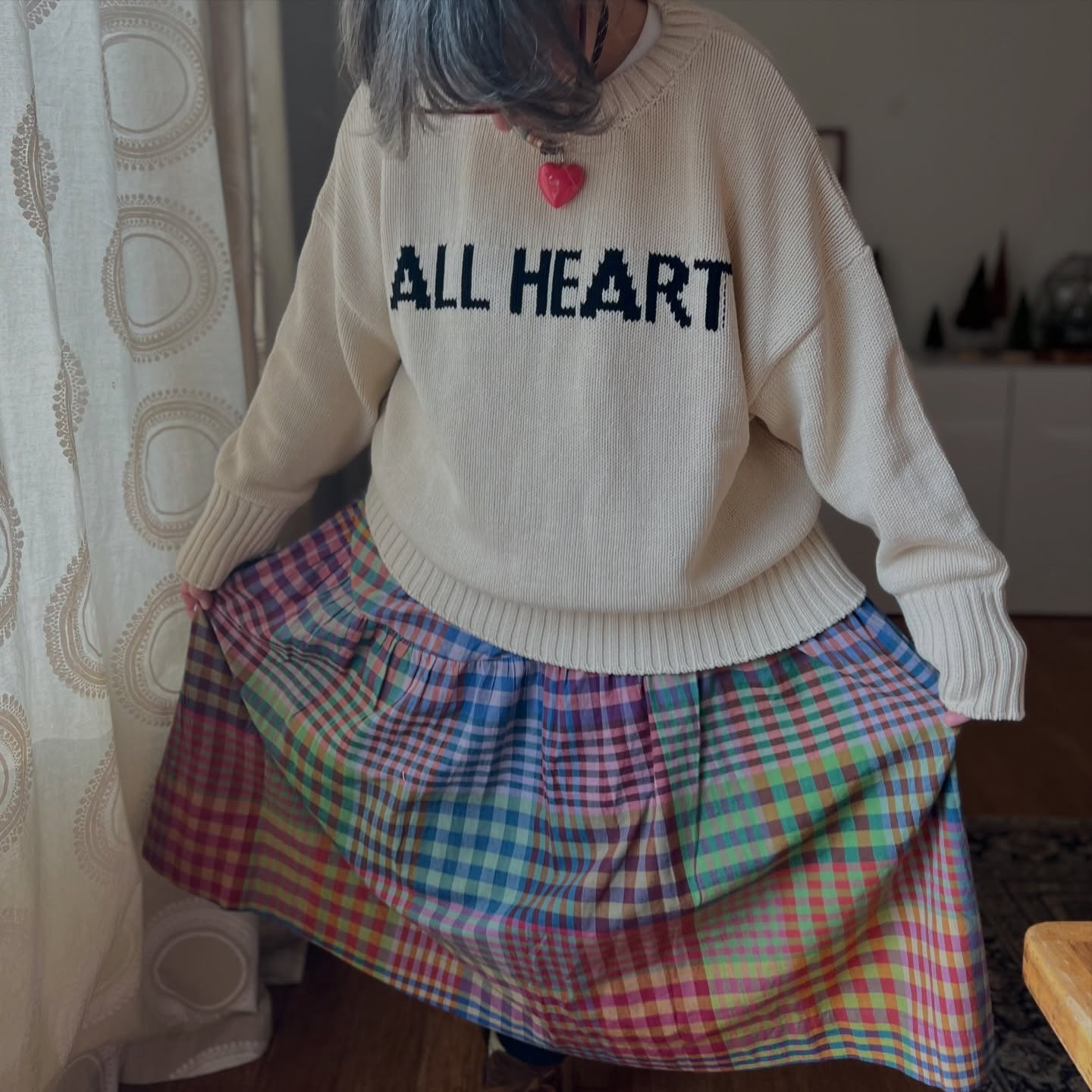 Love actually is all around. 

What I’m wearing for cozy Christmas Eve. Basically pajamas honestly. A skirt over my comfiest leggings and a sweater that’s just as cozy as a sweatshirt. ❤️ Merry Everything, friends. 

Sweater- @sonderhaus.studios 
Skirt- @rujutashethny 
Leggings - @vuoriclothing 
Socks- @hanselfrombasel 
Shoes- @bornfootwear 
Jewelry- @bryrclogs @raisingsurfers @johnhardyjewelry @bayouwithlove 
Glasses- @warbyparker 
*includes gifted items*