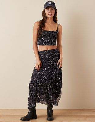 AE Cropped Corset Tank Top | American Eagle Outfitters (US & CA)