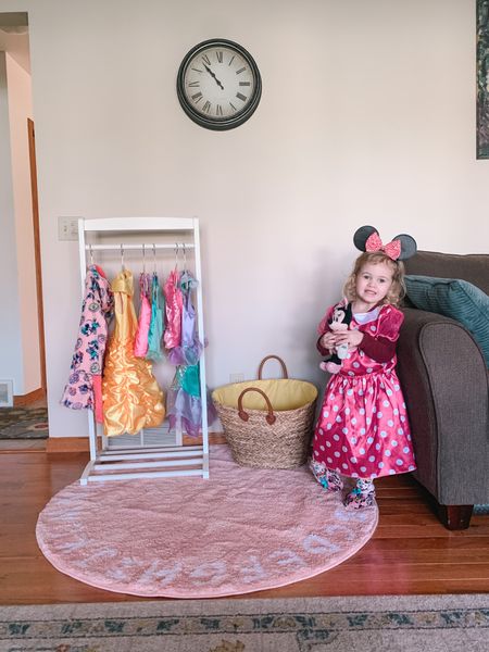 Emery loves her dress up, so I decided to create a spot in our living room where she can pamper herself!

#toddlermom #playarea #playroom #dressup 
