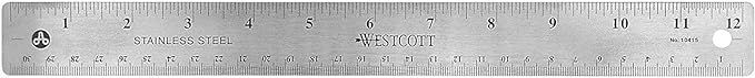 Amazon.com : Westcott Stainless Steel Office Ruler with Non Slip Cork Base, 12 inch (10415) : Off... | Amazon (US)