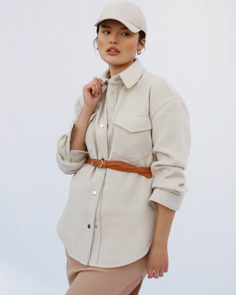 Cozy Shirt Jacket | Abercrombie & Fitch (US)