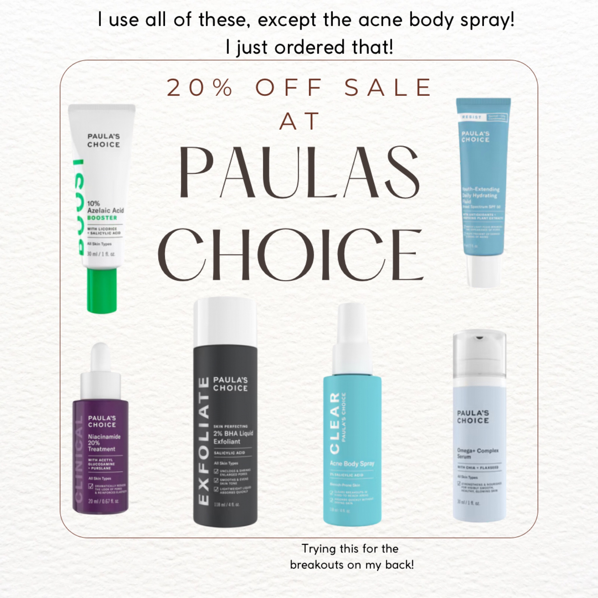 If you’re a Paula’s perks member, they’re having a 20% off sale plus tons of free items with purchase!! Here are some of my fave!

#LTKSaleAlert #LTKOver40 #LTKBeauty