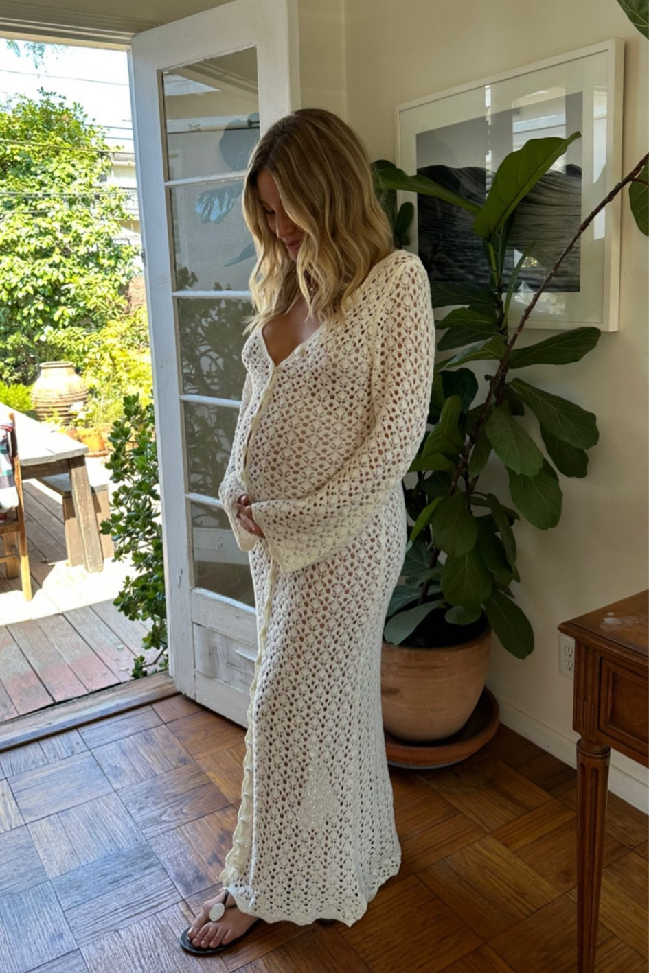 Knit long sleeve maxi dress, wearing size M/L 

#LTKbump #LTKstyletip #LTKunder100