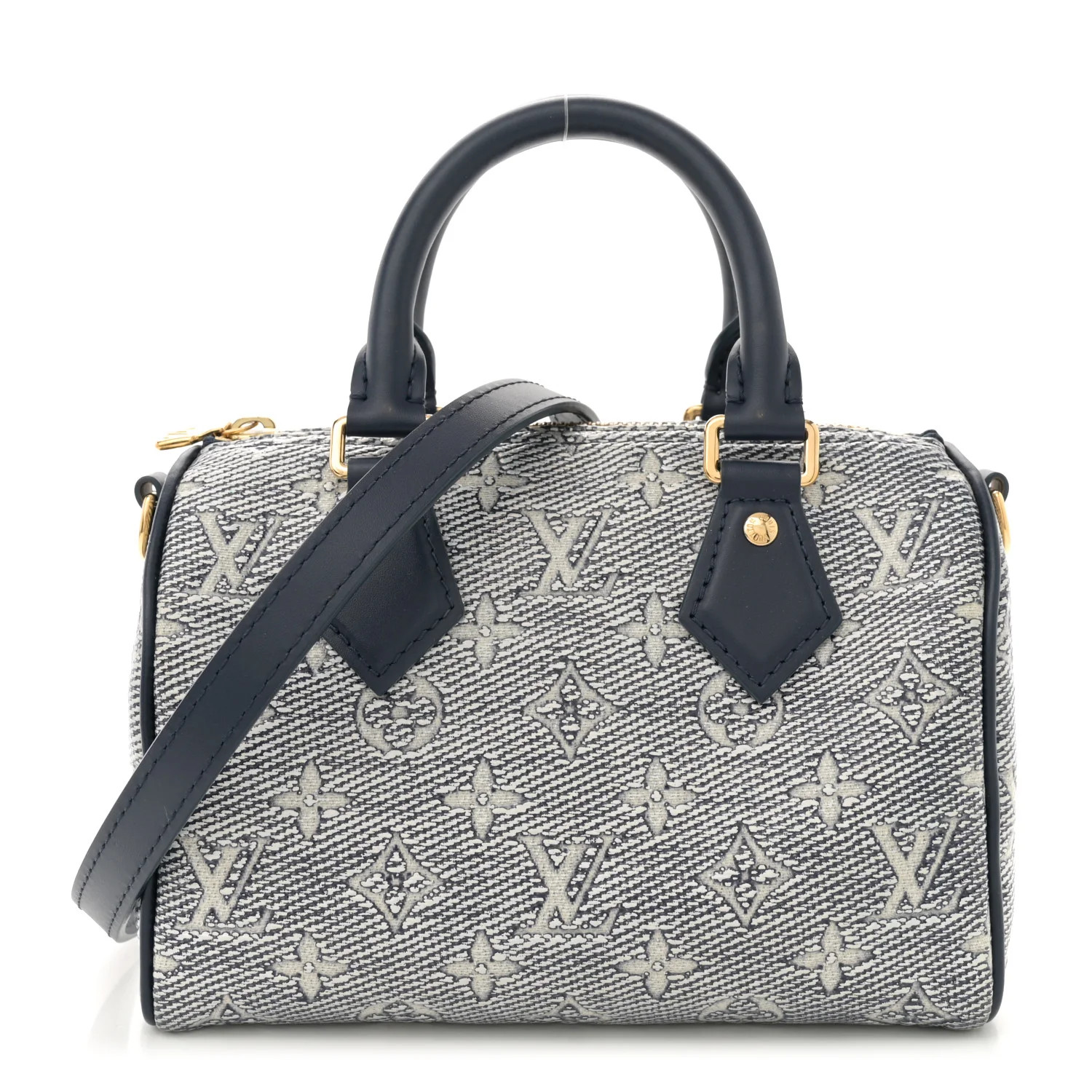 Louis Vuitton Monoglam Speedy Bandouliere 20 Blue | FASHIONPHILE (US)