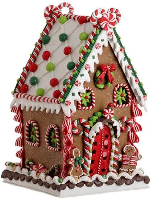 RAZ Imports - Multicolored Gingerbread House 13.5" | Amazon (US)