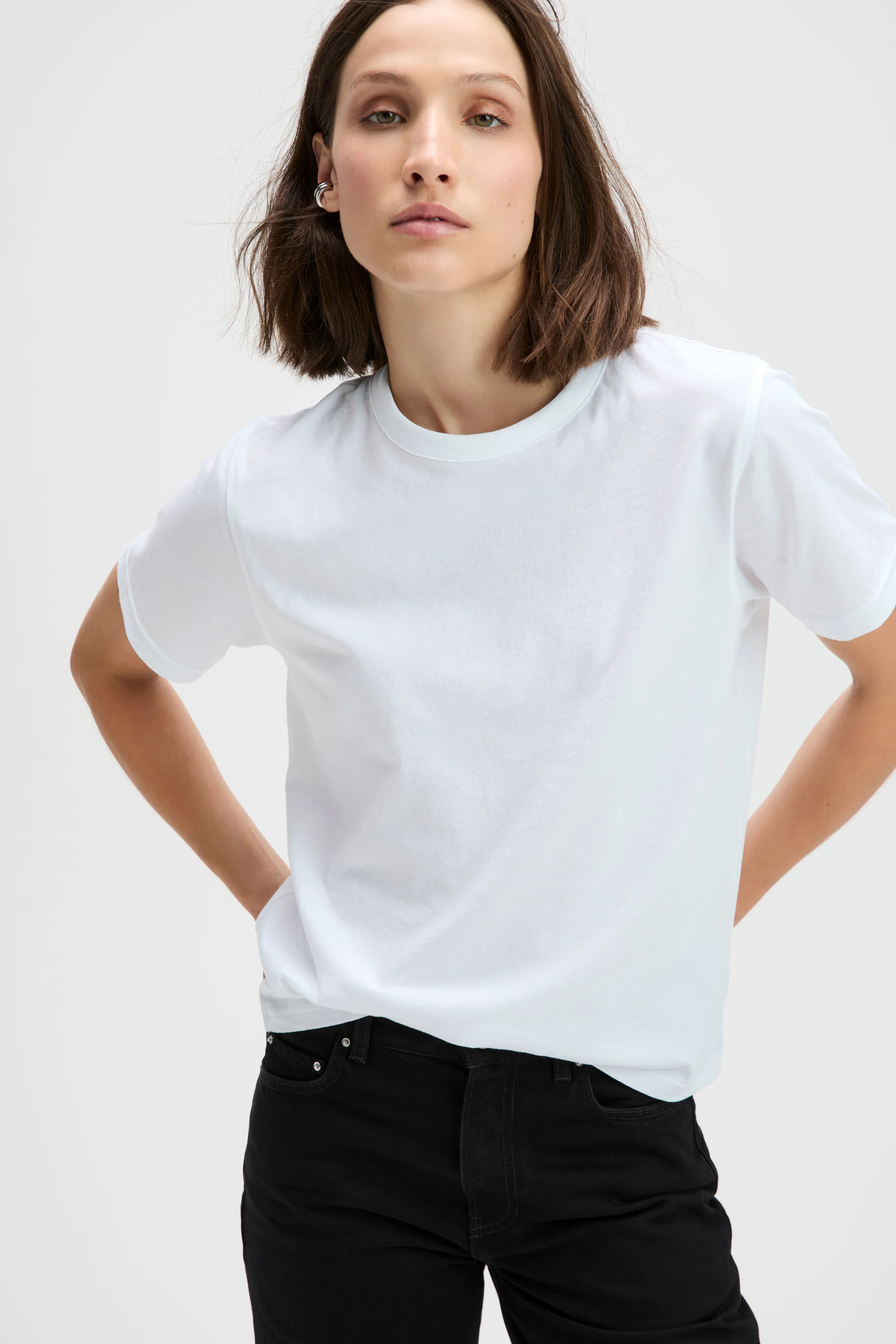 The Iconically Soft Perfect Tee in White | Sold Out NYC