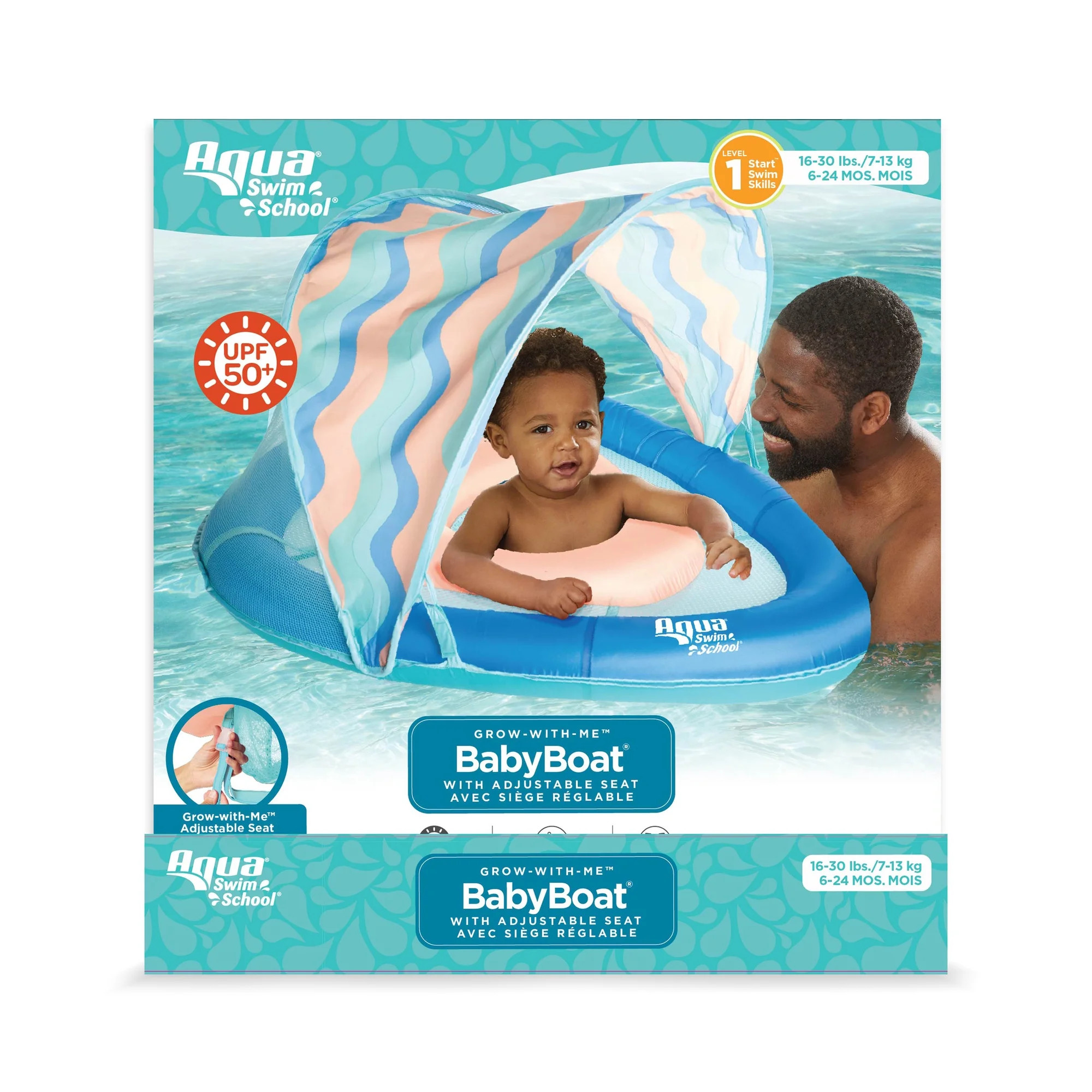 Aqua Swimschool Grow-with-Me Baby Boat with Adjustable Seat Pool Float | Walmart (CA)