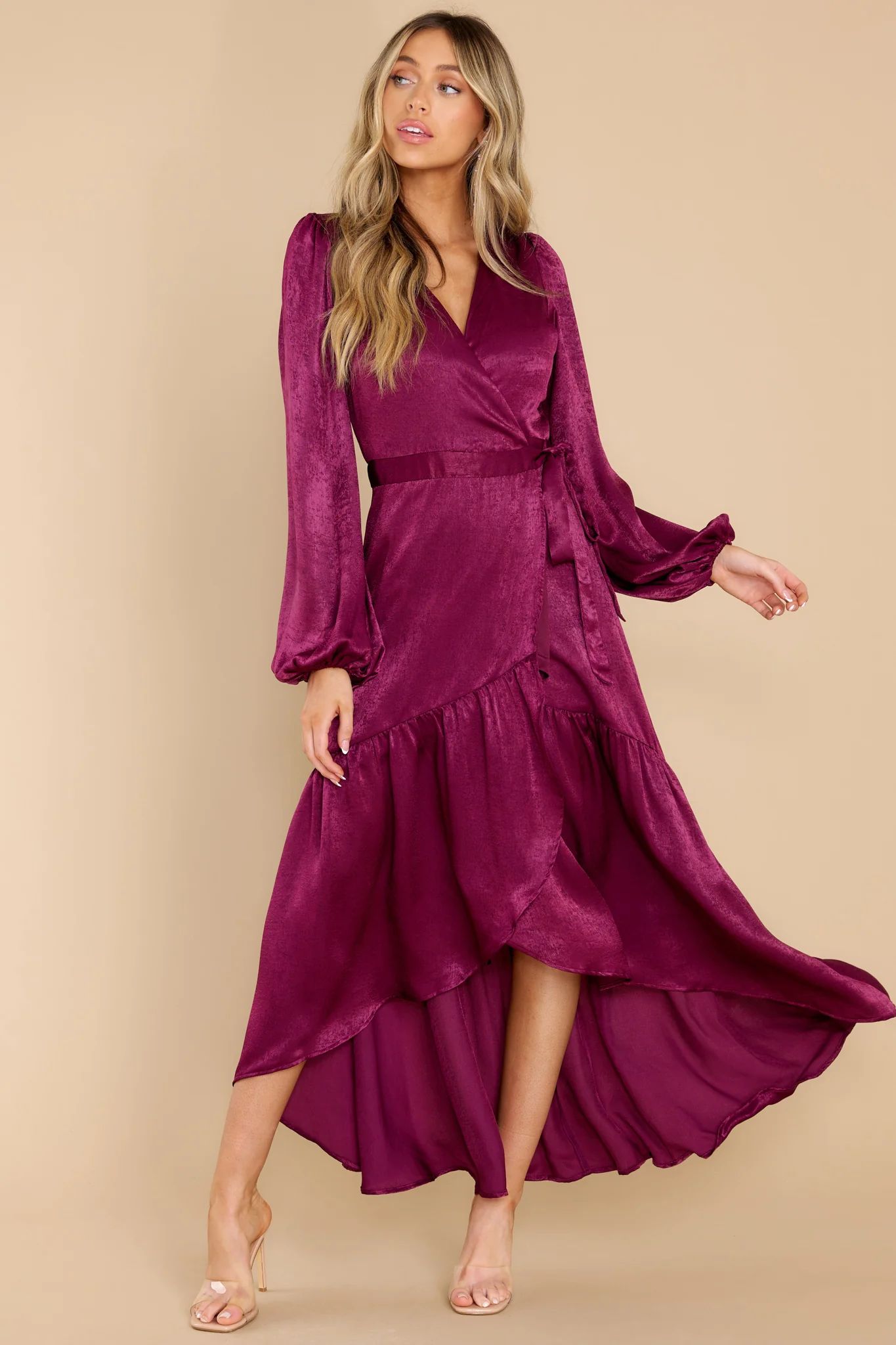 You Enchant Me Sangria Maxi Dress | Red Dress 