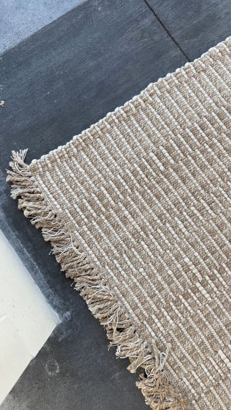 Texture details on my favorite outdoor rug from Pottery Barn.

#LTKVideo #LTKhome #LTKstyletip
