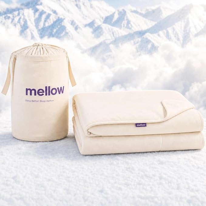 Mellow Cloud Cold Cooling Comforter for Hot Sleepers, Built-in Duvet, White | Dual-Sided Arctic S... | Amazon (US)