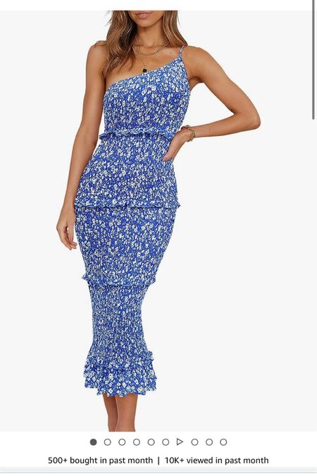 Amazon women’s summer midi dress, blue floral, wedding guest, wedding, formal, summer 

#LTKwedding #LTKfindsunder50 #LTKbeauty