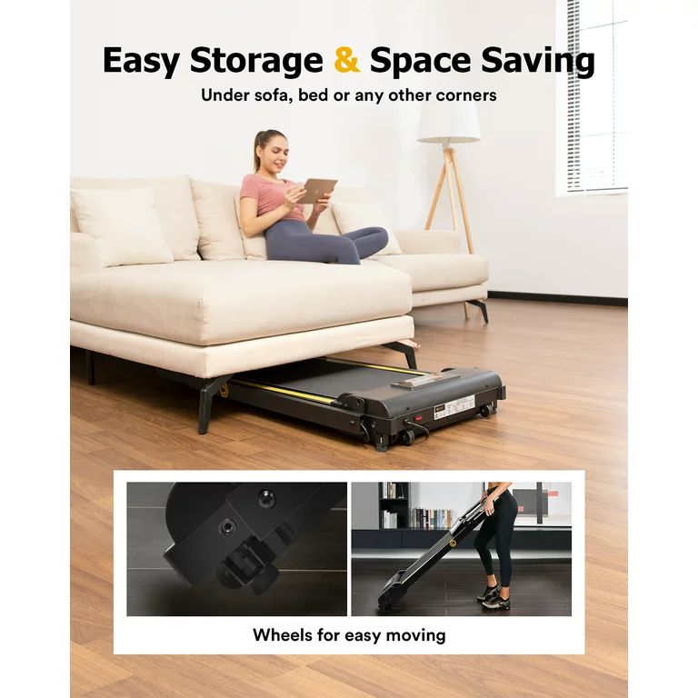 UREVO Folding Treadmill, 2.25HP 12HIIT Modes 265 lb Capacity Compact Mini Treadmill for Home Offi... | Walmart (US)