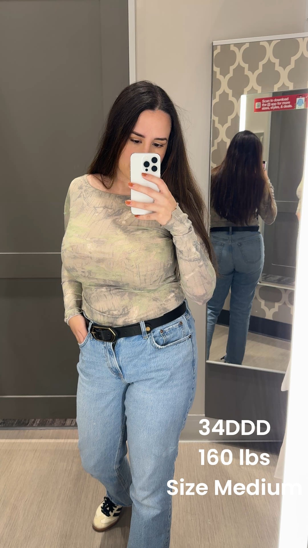First time shopping 3 months postpartum! Under $20 long sleeve sheer top #postpartum #SAHM 

#LTKMidsize #LTKFindsUnder50