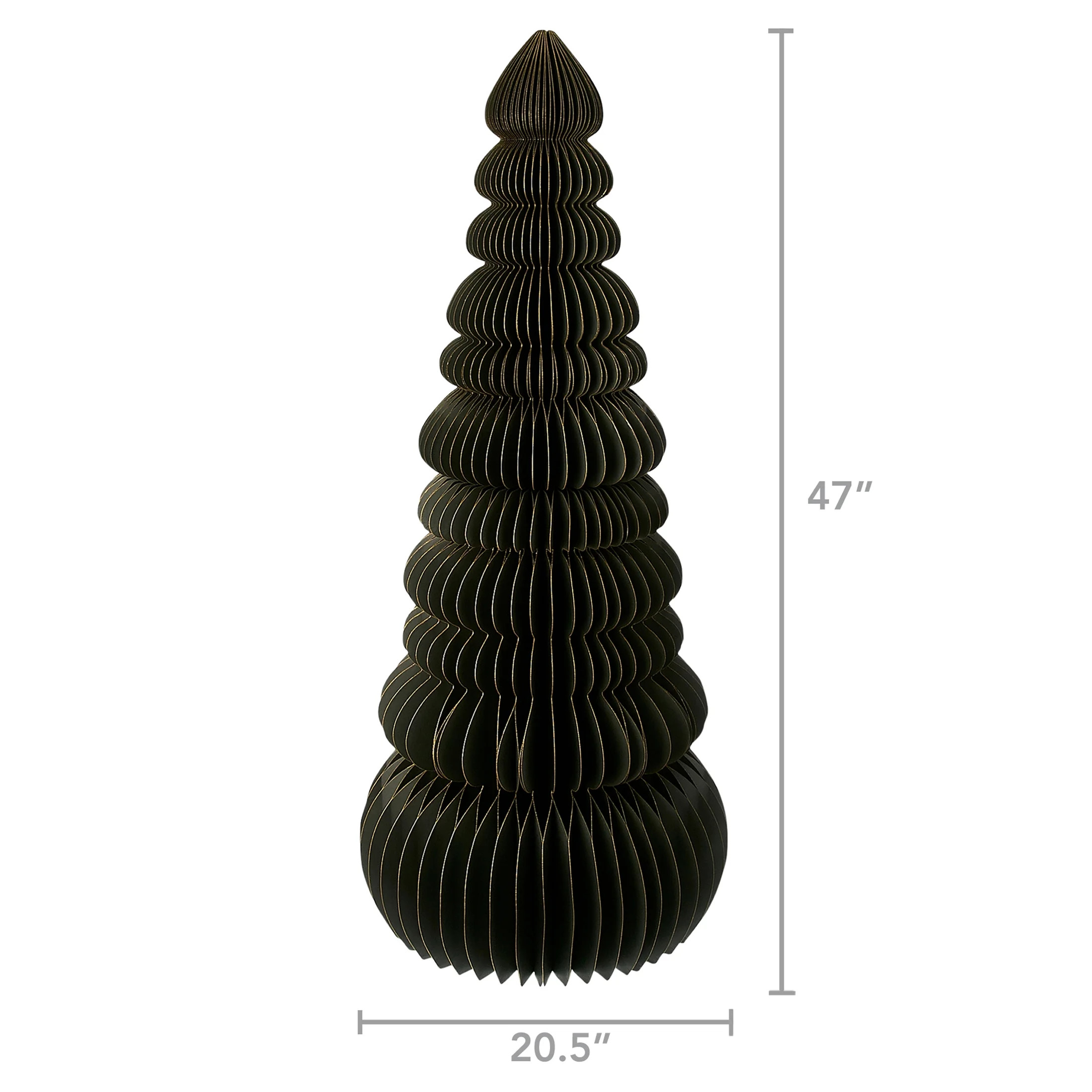 Honeycomb Paper Tree Christmas Decoration, Green, 47", by Holiday Time | Walmart (US)