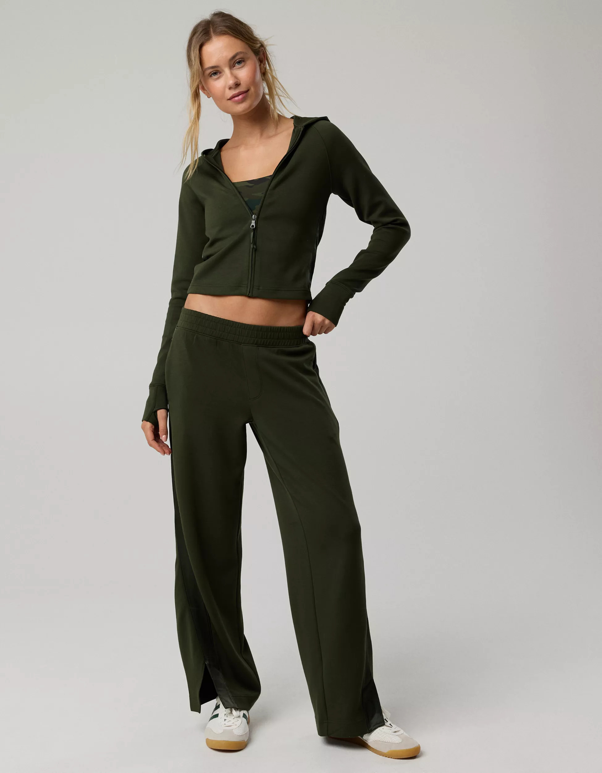OFFLINE By Aerie Chill Up Satin Track Trouser | Aerie