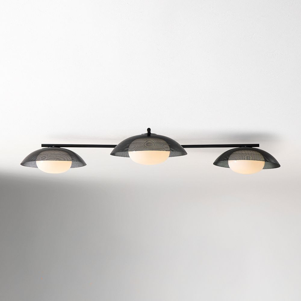 Bezel 3-Light Flush Mount (60") | West Elm (US)