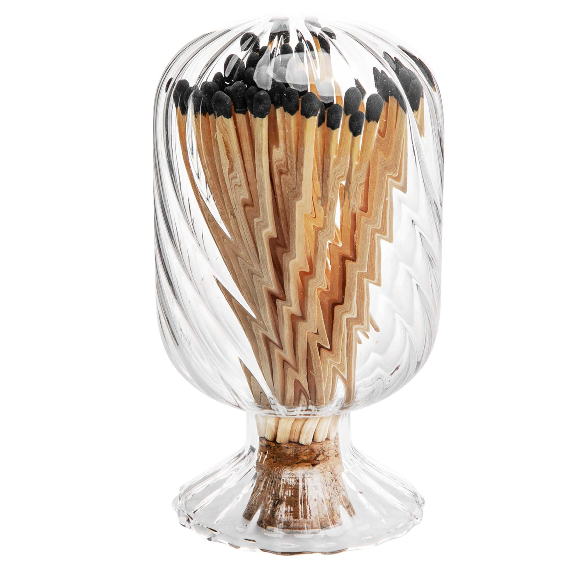 moonoom Helix Shaped Match Holder, Glass Matches Cloche for 3.5 Inch, Upside Down Match Holder Ja... | Amazon (US)