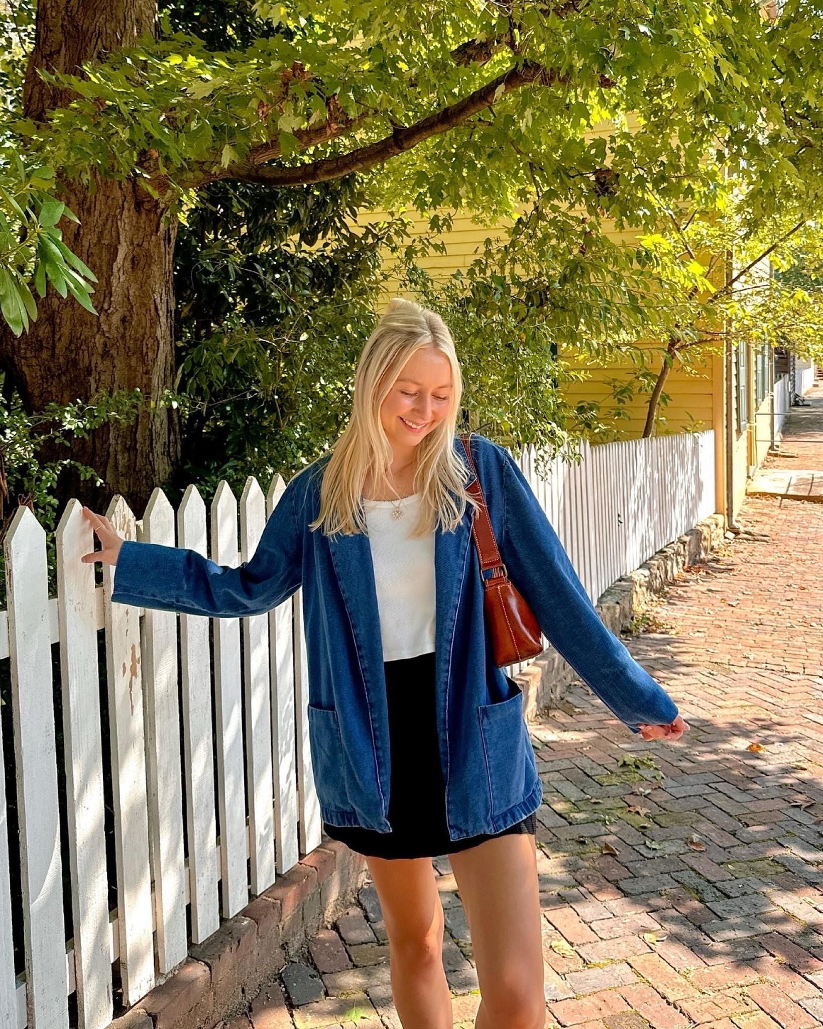 I thrifted this Jean jacket & the purse I got somewhere in Italy so I wasn’t able to link - also the skirt is out of stock but added a similar one from Pacsun! 🤎

#LTKSeasonal #LTKFallSale #LTKFindsUnder100