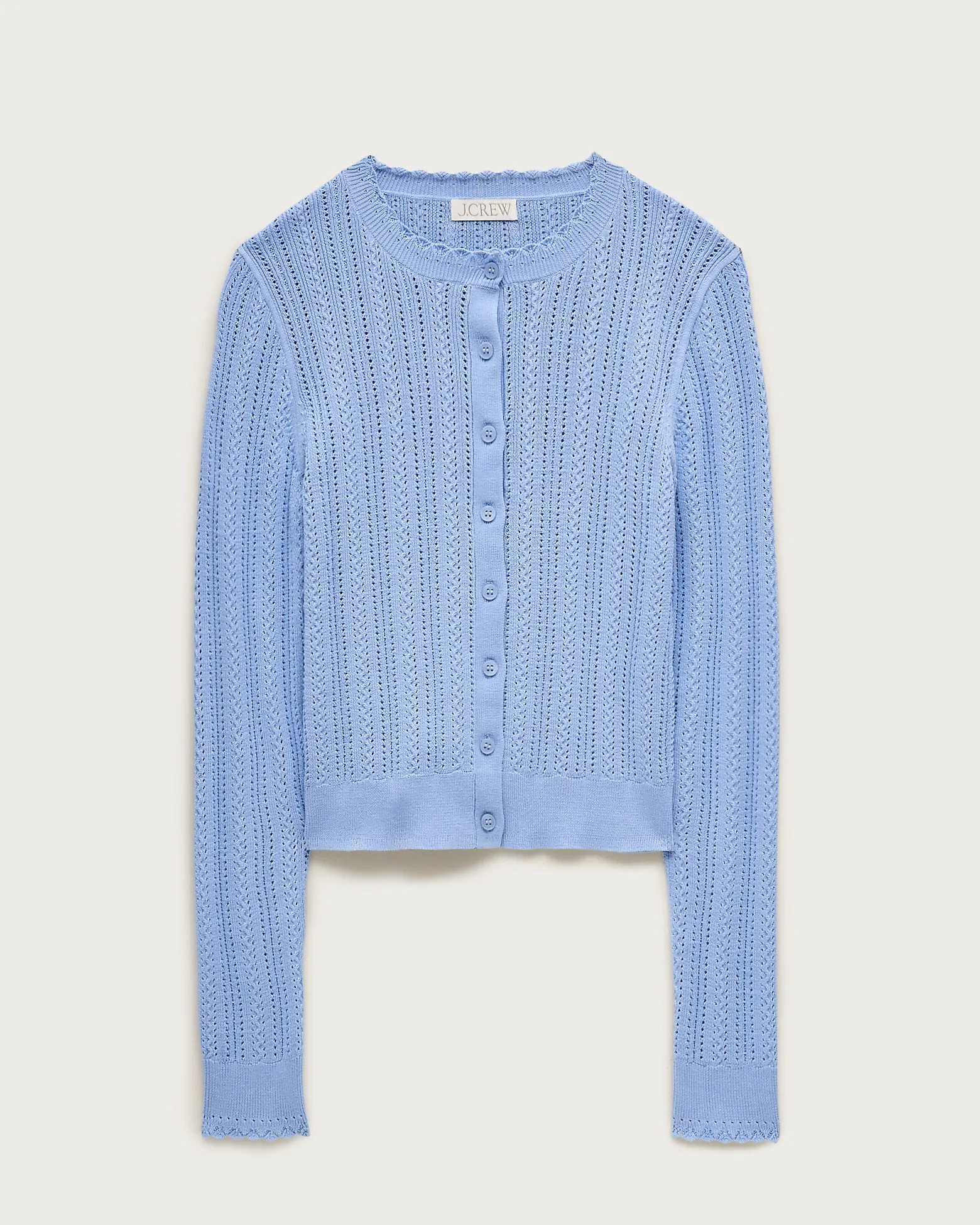 Jackie pointelle cardigan in premium ultra-fine cotton | J. Crew US