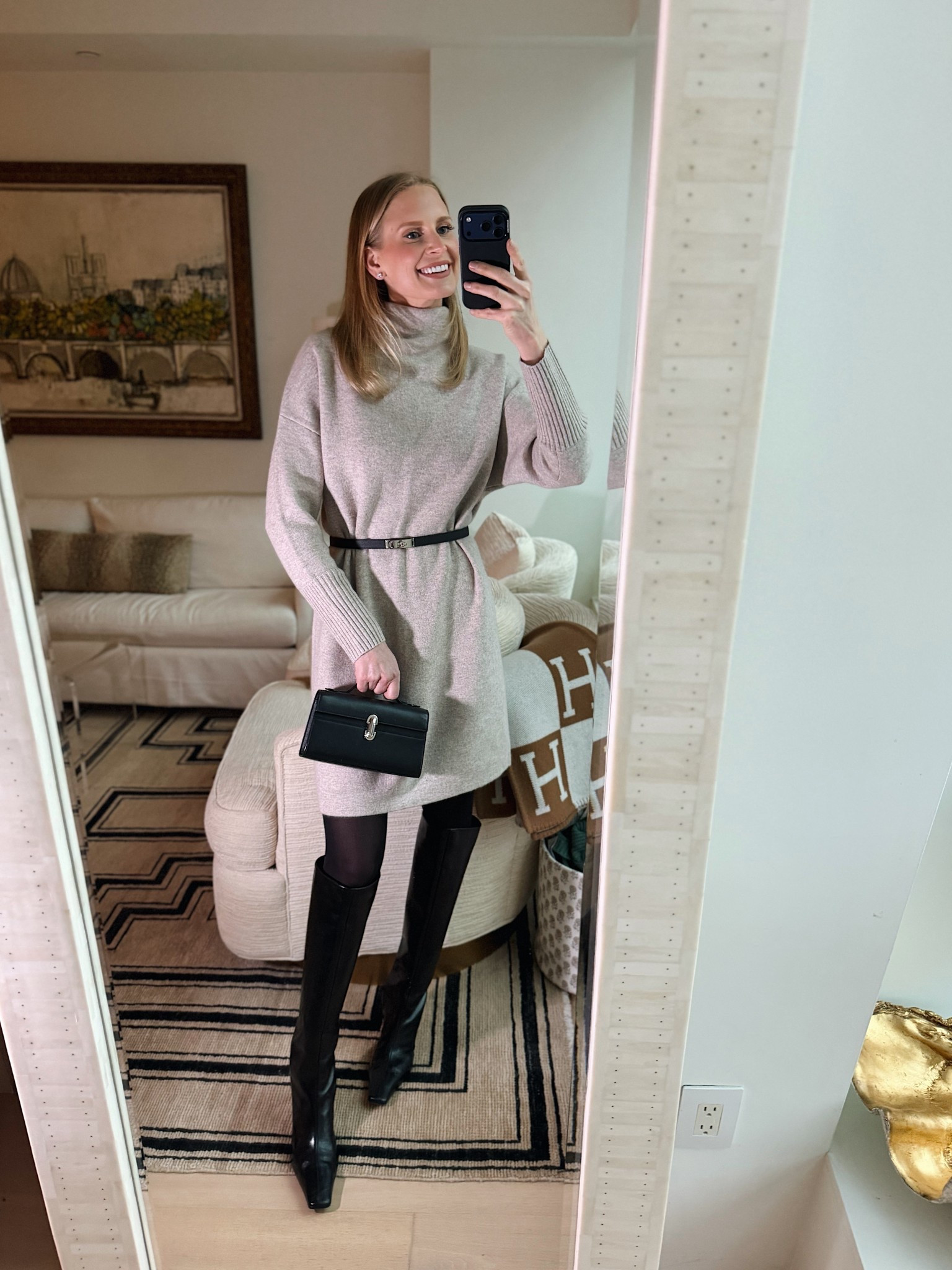 Tonight’s look for Ragtime! My sweater dress is old, so I linked similar styles. 

#LTKootd