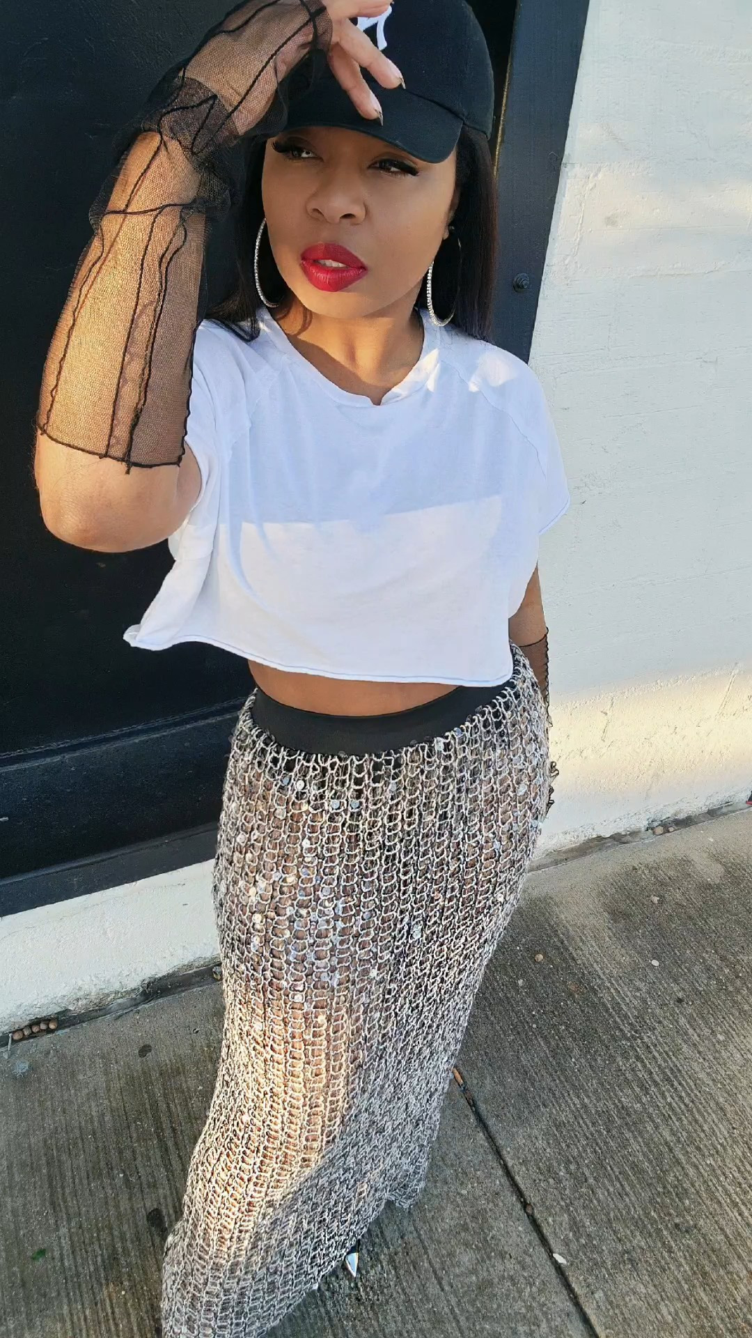 I still get asked about this outfit 2 years later. It's from AKIRA and she’s no longer available but don’t worry — I linked some sequin, sparkly skirts that give this same glam, flirty energy because the girls still need options. Pair one with a flirty white tee like I did and it’s a look every single time.Birthday, date night, concert, or just outside being that girl — this combo does it.Shop the sparkle on my LTK ✨

#LTKstorytime #LTKgrwm #LTKdayinmylife