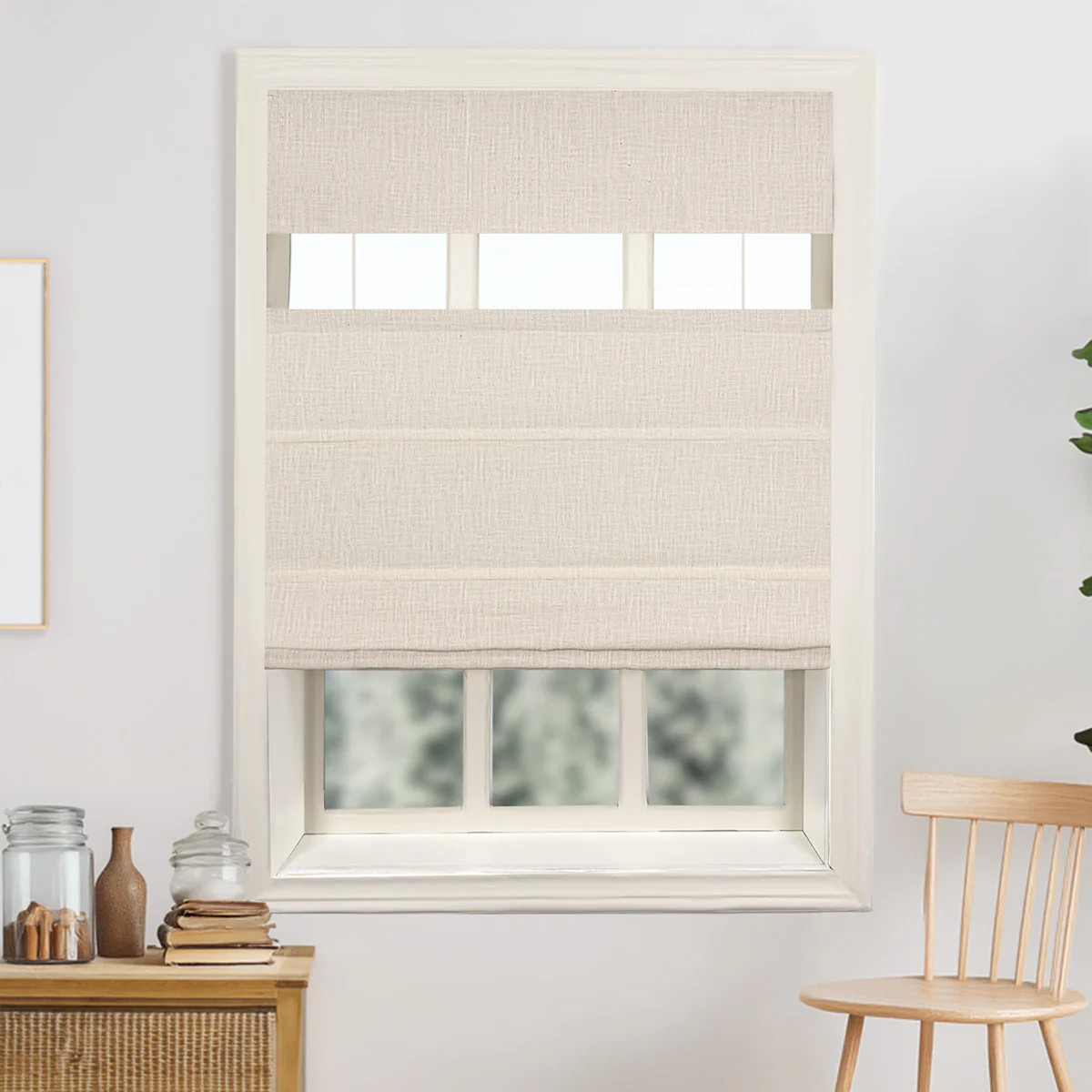 Custom Top Down Bottom Up Roman Shade & Blinds | NeutralCurtains