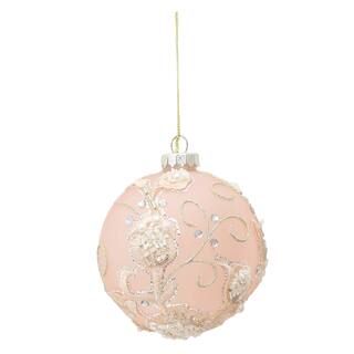 Glass Blush Lace Ball Ornament by Ashland® | Michaels Stores
