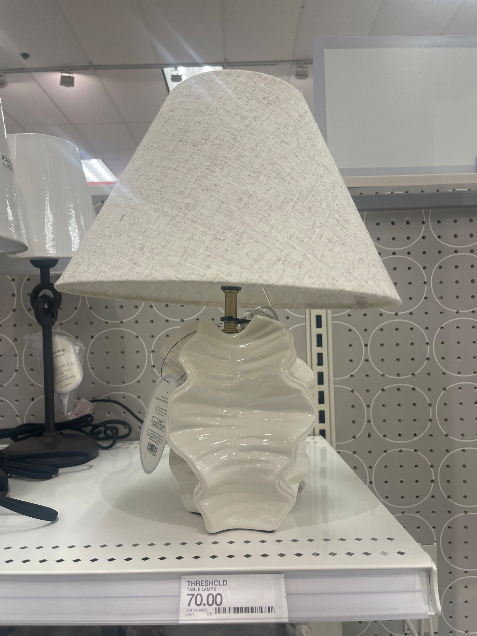 Neutral coastal style lamp looks like Serena and Lily but without the price tag! 