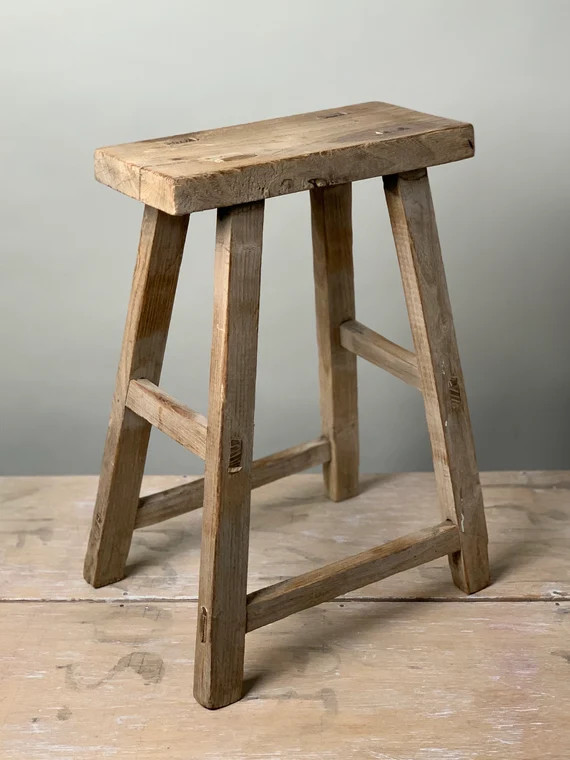 Vintage Elm Elementary School Stool {C} (Free Shipping) | Etsy (US)