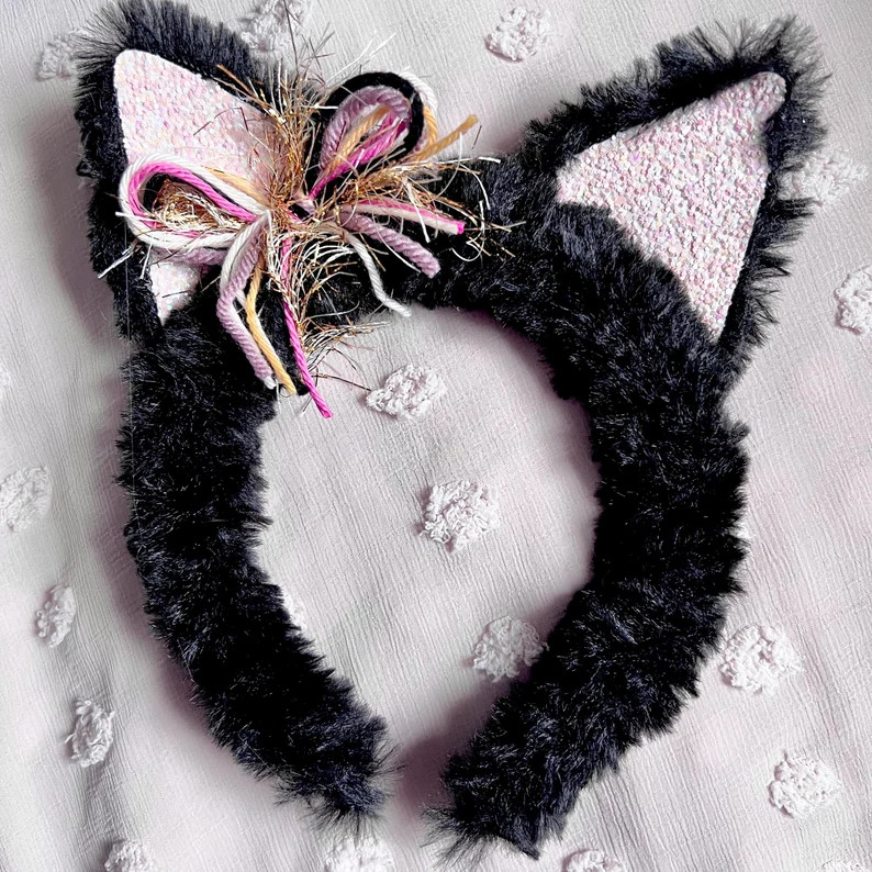 Cat Ears Headband. Halloween Headband. Cat Costume - Etsy | Etsy (US)