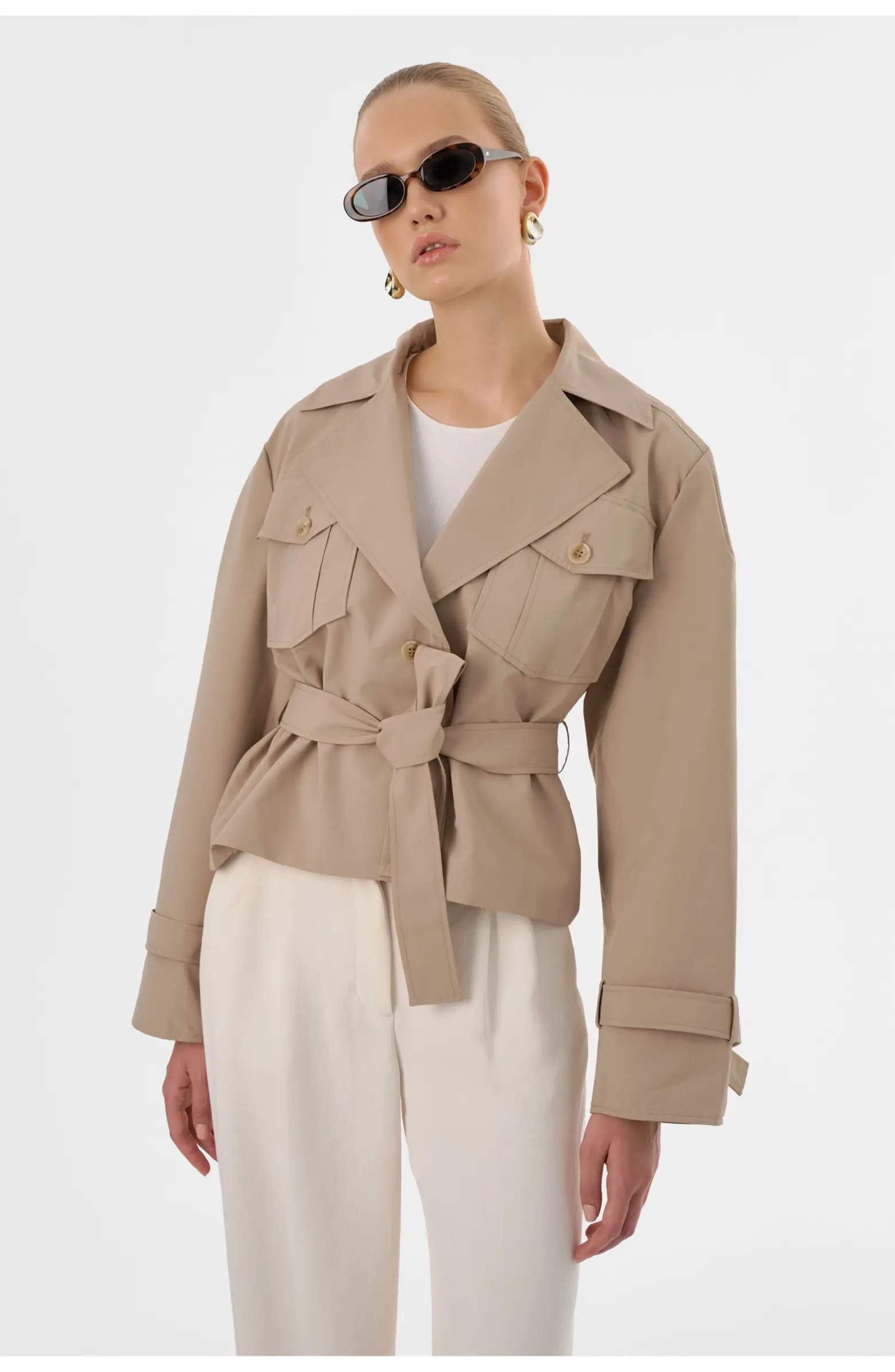 Quinn | Cropped Trench Coat | Nordstrom