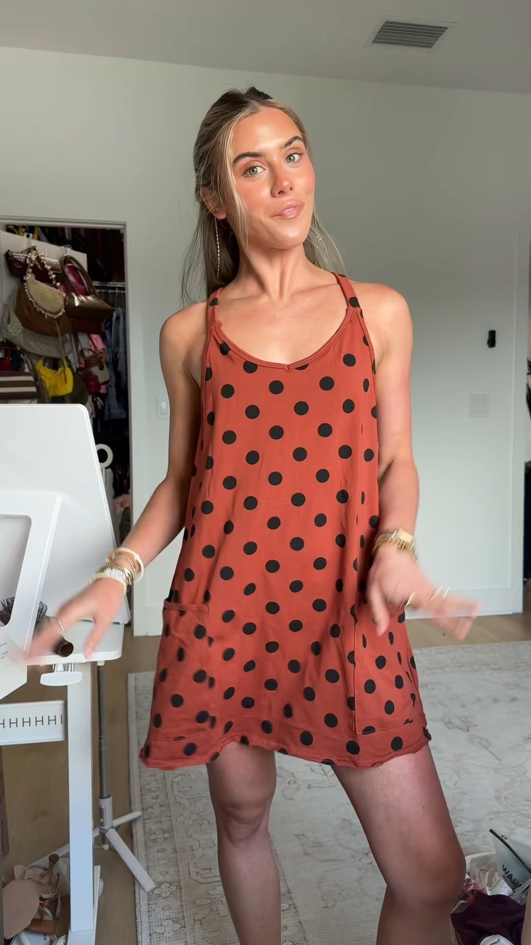 Amazon size XS Lianlive Women Polka Dot Athletic Dress with Built-in Shorts Summer Sleeveless Tennis Workout Mini Dress Romper with Pockets

#LTKootd #LTKSaleAlert #LTKActive
