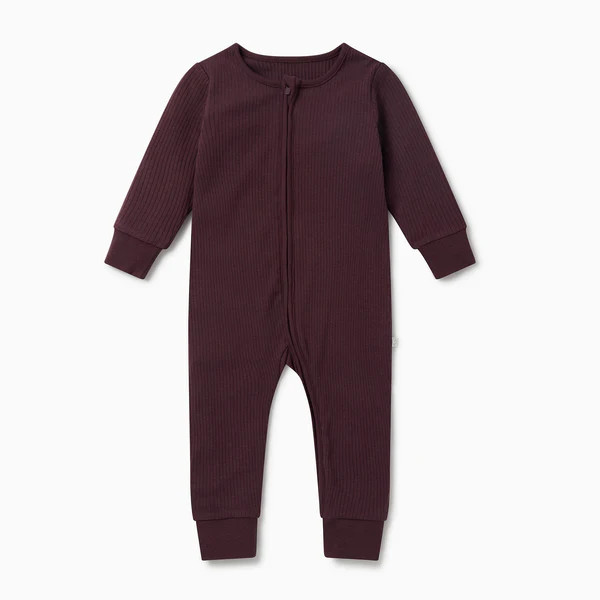 Ribbed Clever Zip Sleepsuit | Baby Mori