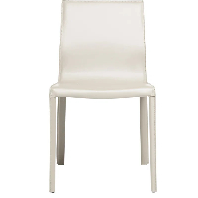 Montufar Genuine Leather Upholstered Side Chair | Wayfair North America