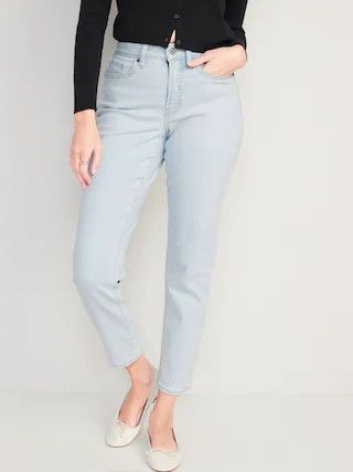 Curvy High-Waisted OG Straight Ankle Jeans for Women | Old Navy (CA)