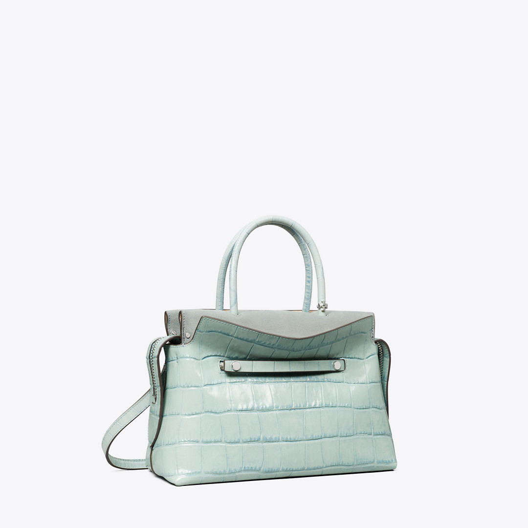Tory Burch Mercer Croc-Embossed Satchel | Tory Burch (US)
