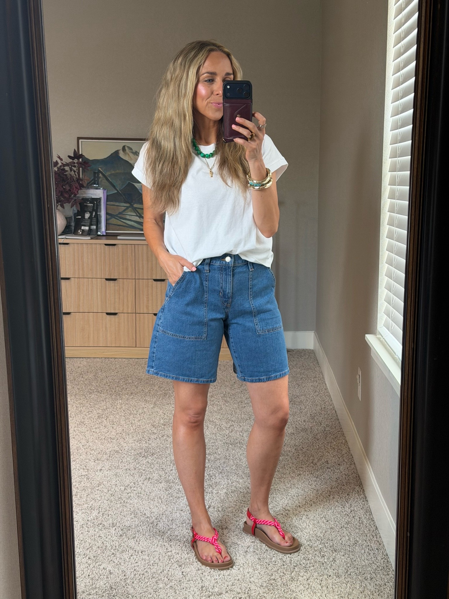 A cute and basic summer outfit! 

I am a size small
top and 2 or 26 bottoms.

#LTKootd #LTKgrwm #LTKmomlife