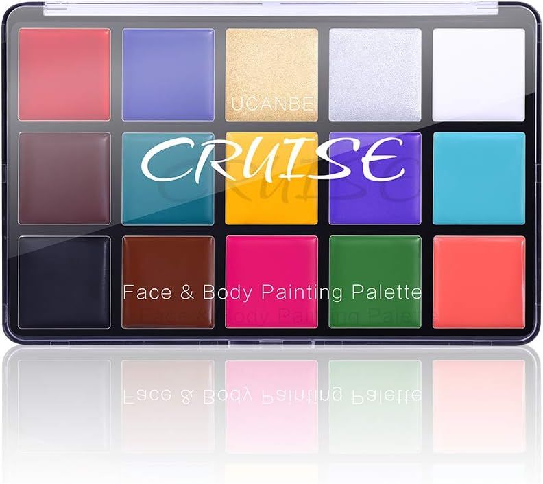 Charmcode Face Body Paint Oil, Professional 15 Colors FX Makeup Palette- Non Toxic Hypoallergenic... | Amazon (US)
