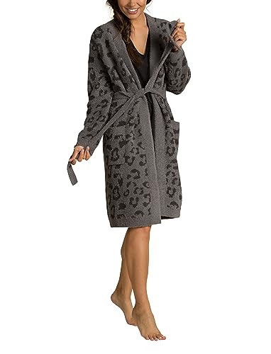 Barefoot Dreams CozyChic Barefoot in The Wild Robe, Graphite/Carbon, SM | Amazon (US)