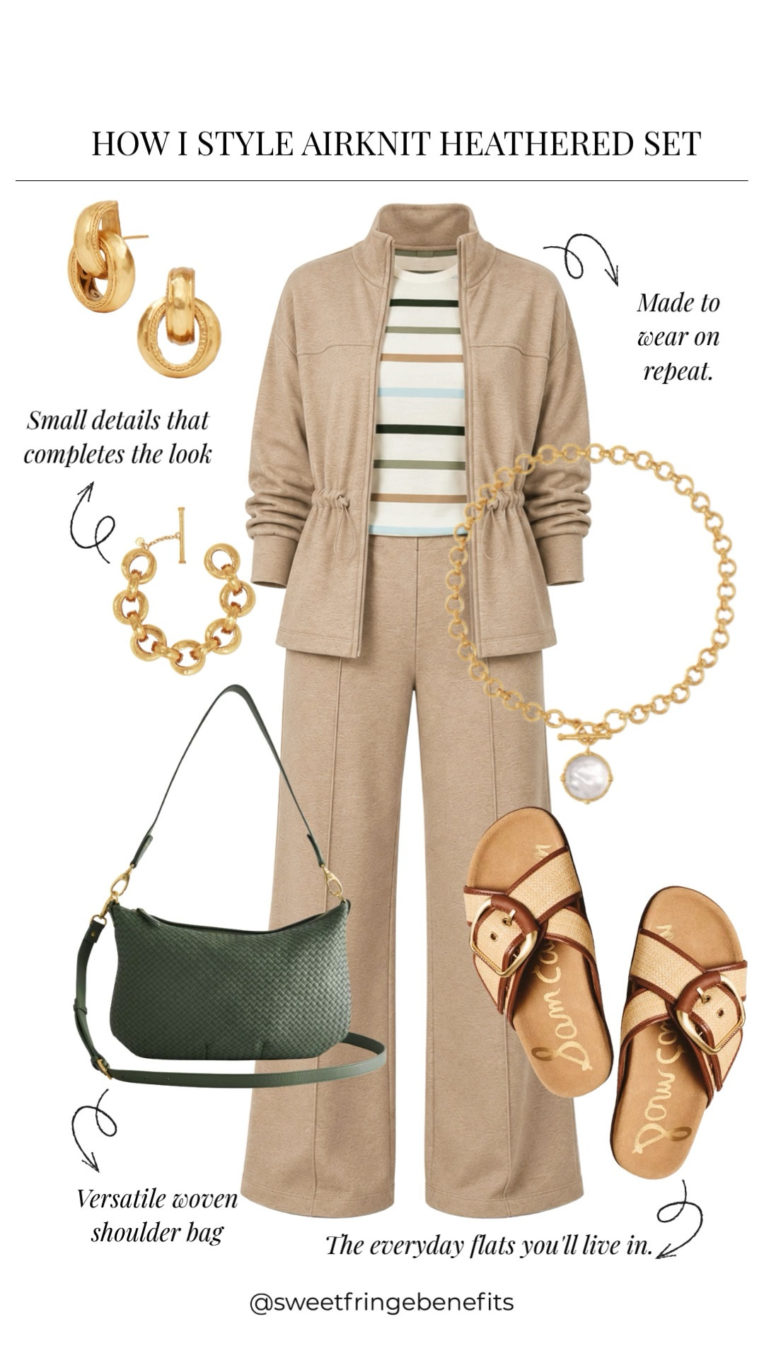 This heathered neutral set is made for repeat wear, with an easy layered fit that feels polished and comfortable. I love it styled with simple flats and a woven crossbody for everyday errands or travel.

💡 LTK MADE EASY
❤️ Heart = Support my posts!
🔖 Save = Get sale & restock alerts
📋 Lists = Keep favorites organized
📲 Share = Send lists and products to a friend. Hello, Christmas List!
💬 Comment = Ask me anything about what I'm wearing.:-)

#LTKootd #LTKgrwm #LTKOver40