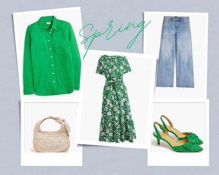 Spring Fashion + Green = March 

#springvibes #springfashion #spring #green #springaccessories #denim #updateddenim #widelegdenim 

#LTKSpringSale #LTKstyletip #LTKfindsunder50