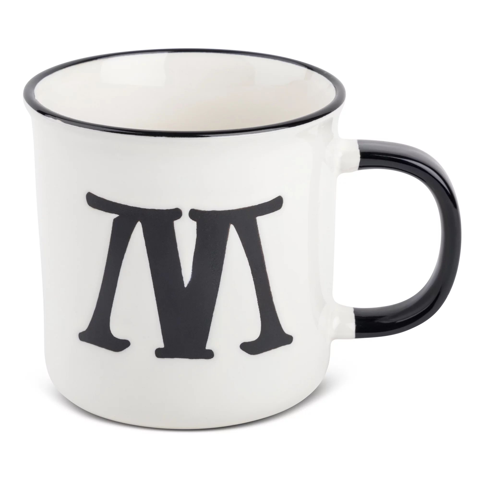 Thyme & Table Monogram M Stoneware Coffee Mug 16oz, White | Walmart (US)